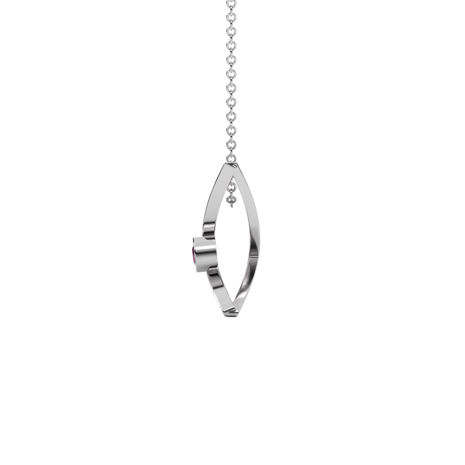 Diamond Teardrop Pendant WSE205 - View 7