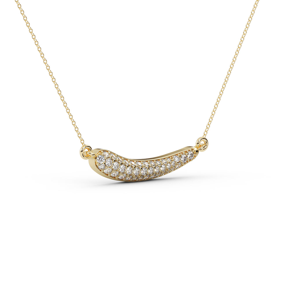 Diamond Moon Pendant WSE186 - View 9