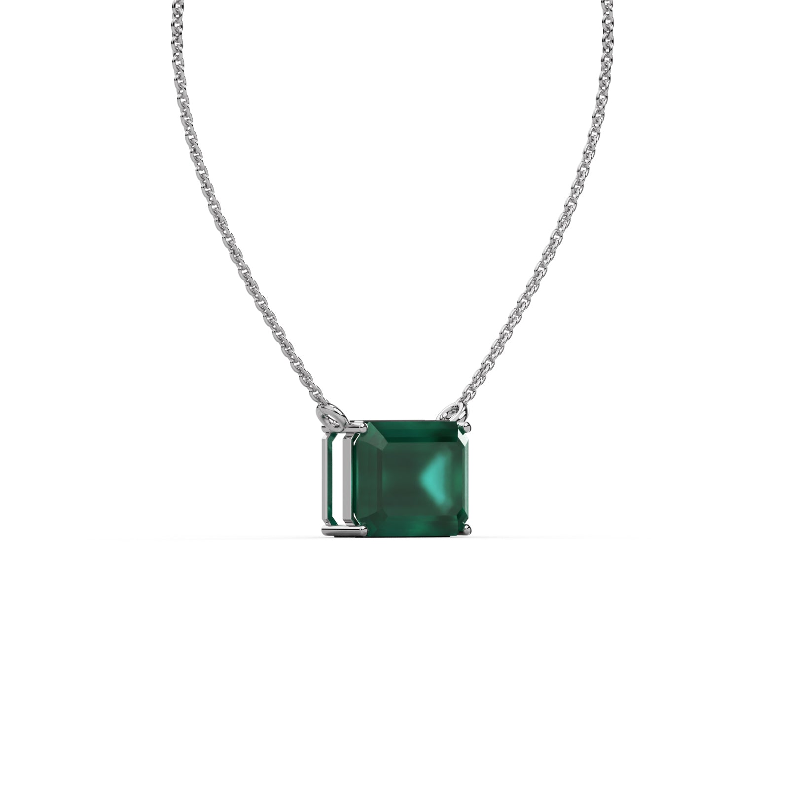 Diamond Solitaire Pendant WSE158 - View 2