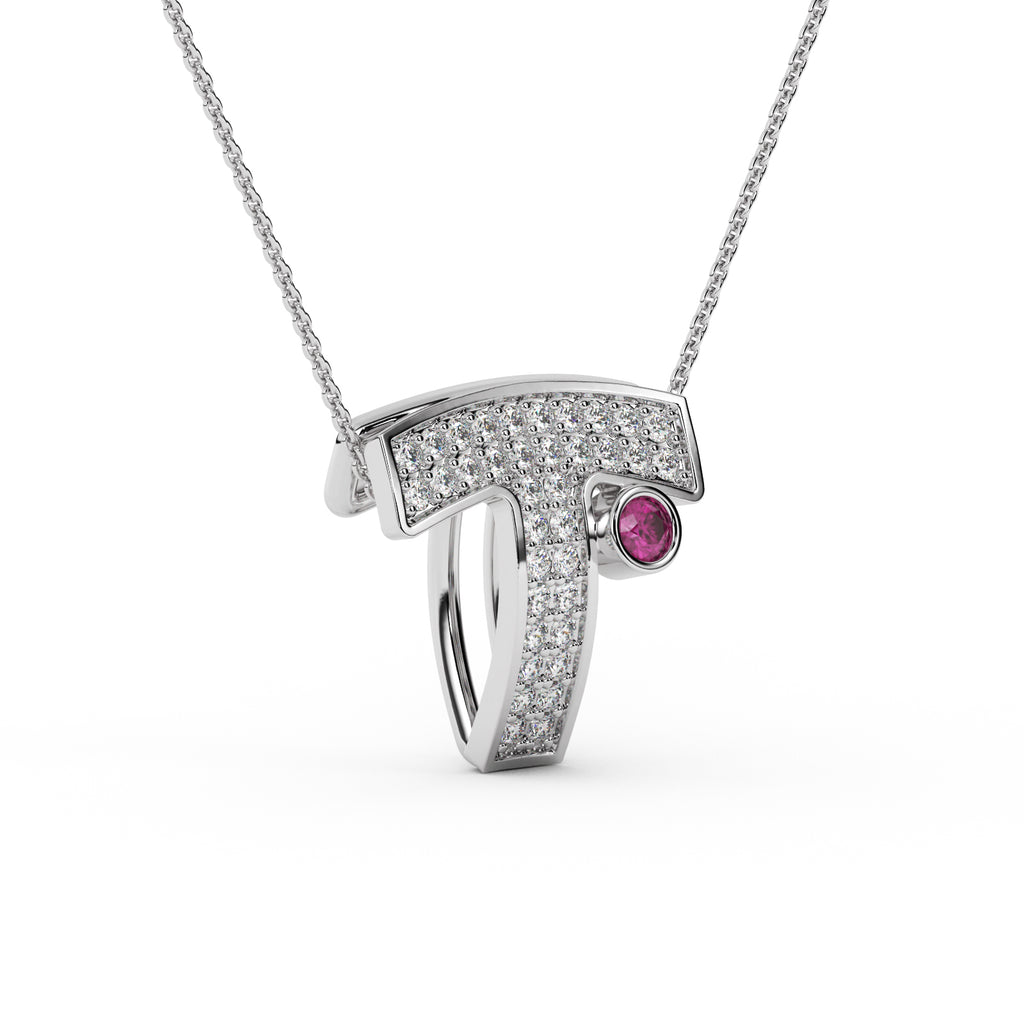 Diamond Drop Pendant WSE199 - View 4