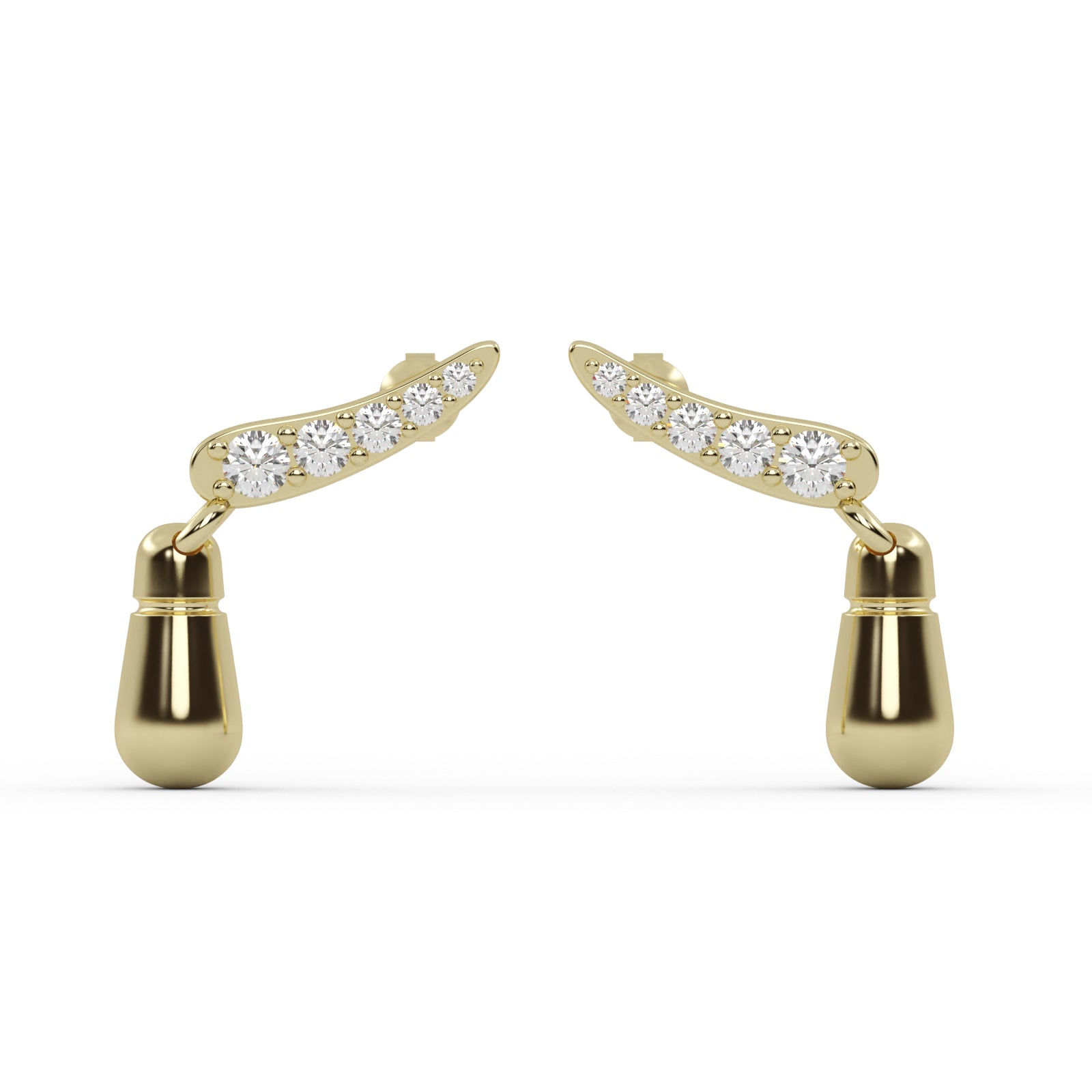 Diamond Floral Drop Earrings WSE160