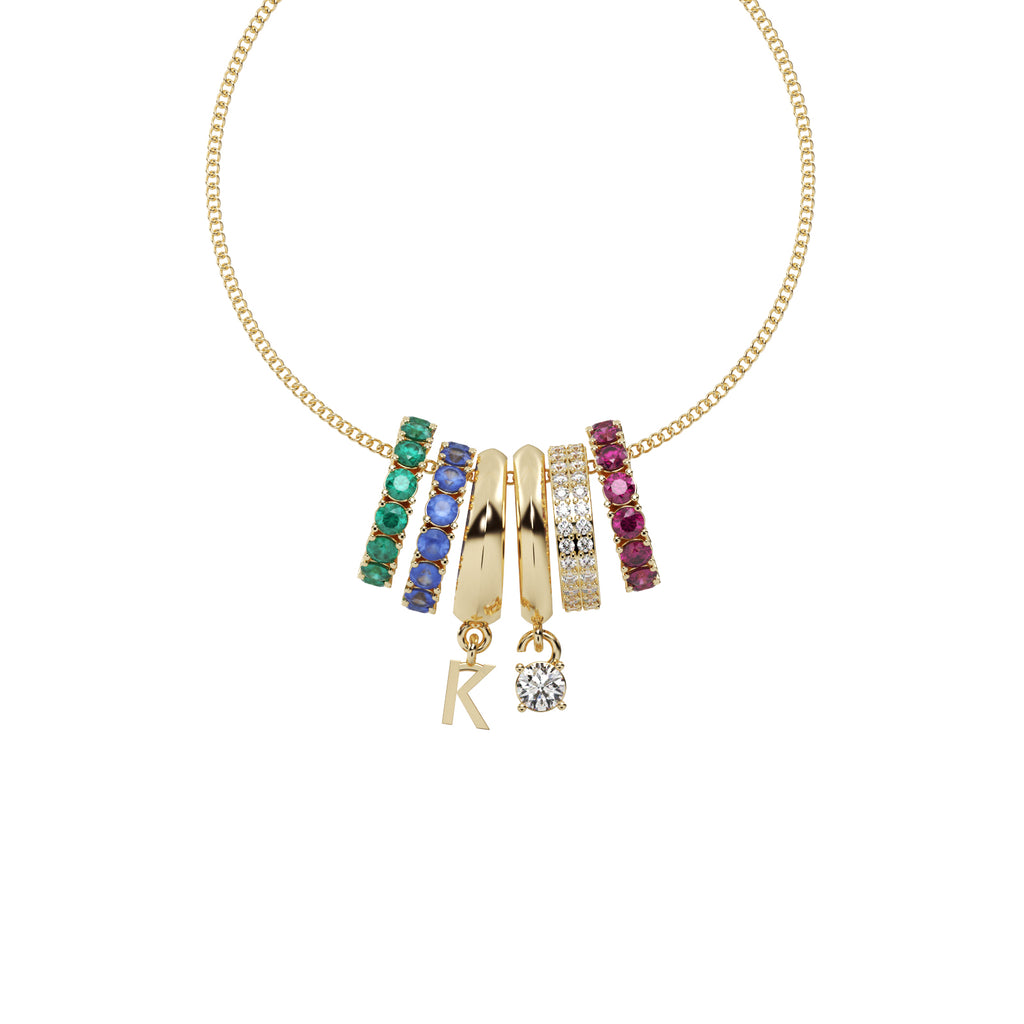 Diamond Oval Pendant WSE192 - View 4