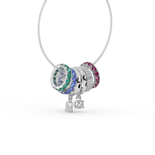 Diamond Floral Pendant WSE191 - View 5