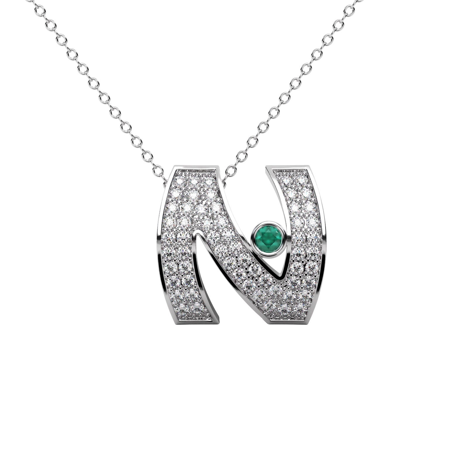 Diamond Vintage Pendant WSE203 - View 8