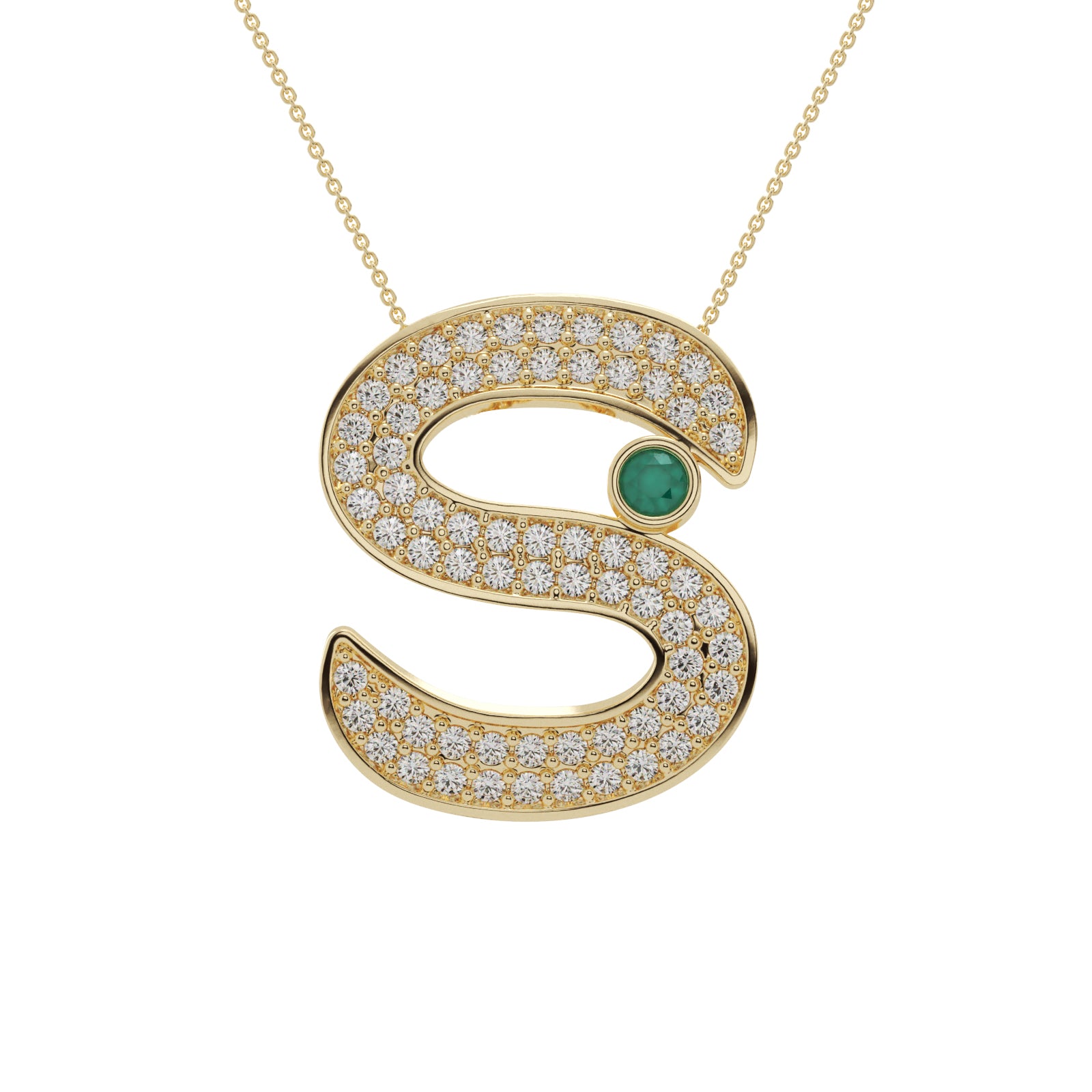 Diamond Halo Pendant WSE200 - View 2