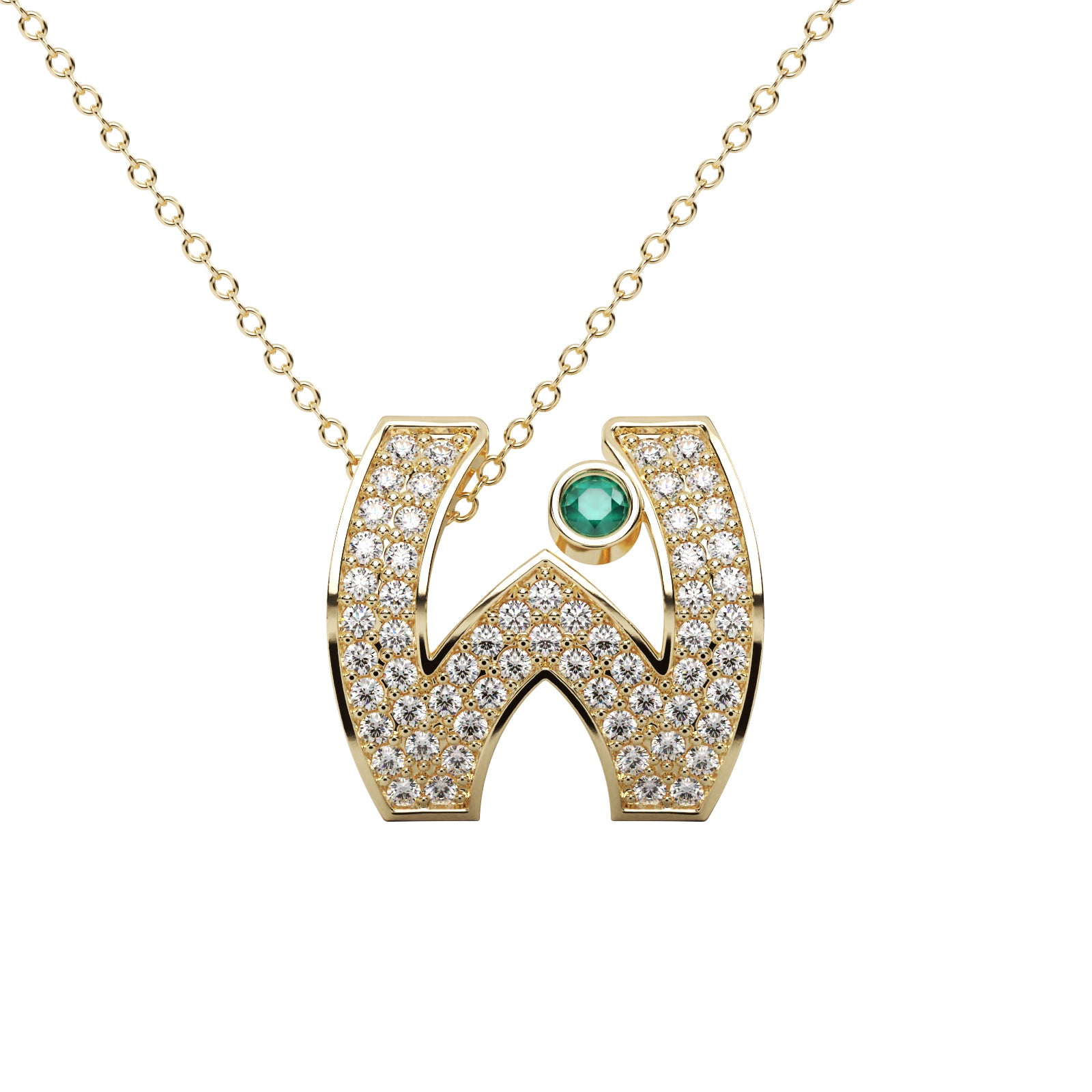 Diamond Pear Pendant WSE198 - View 7