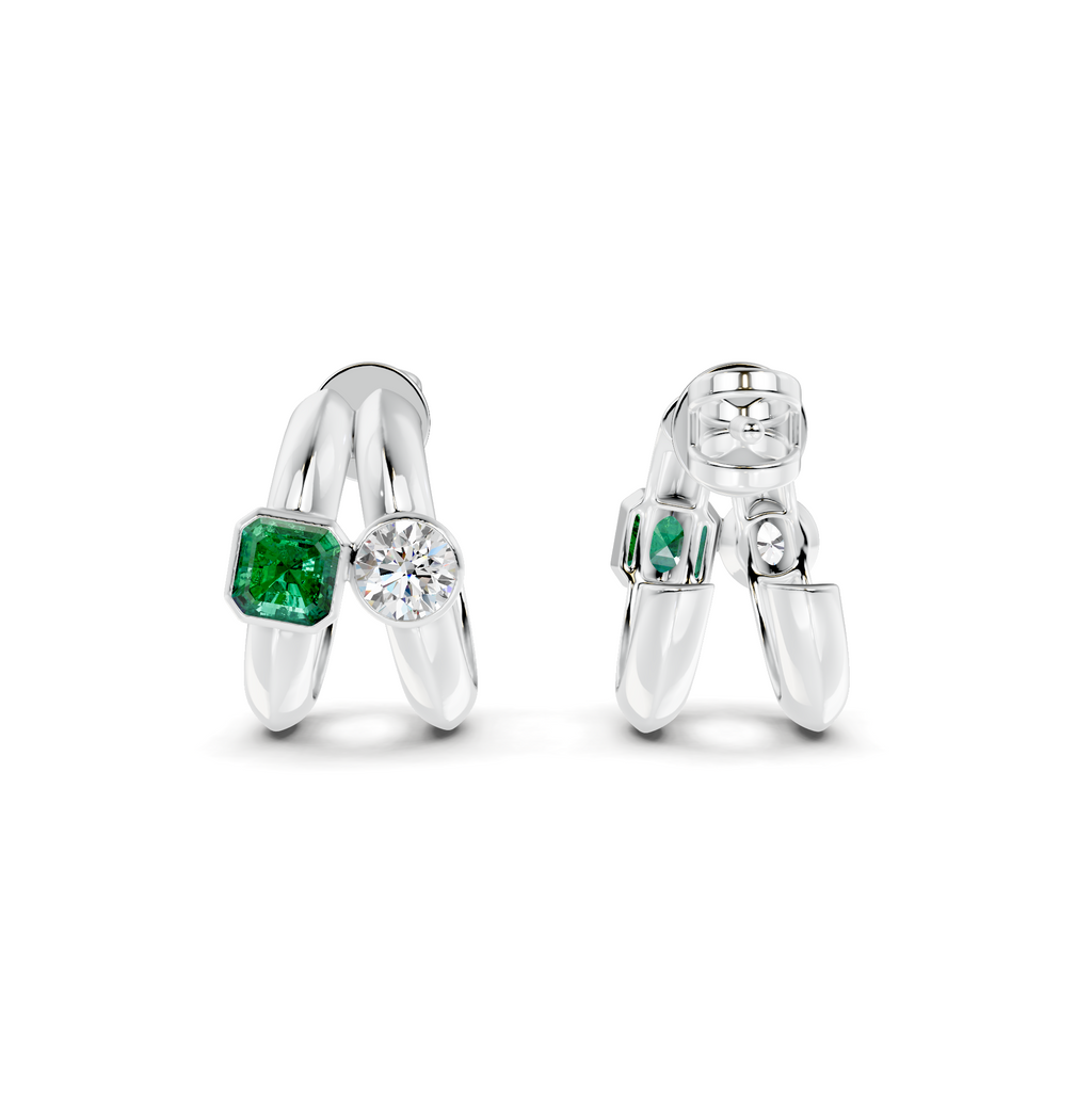Diamond Stud Earrings WSE245 - View 8