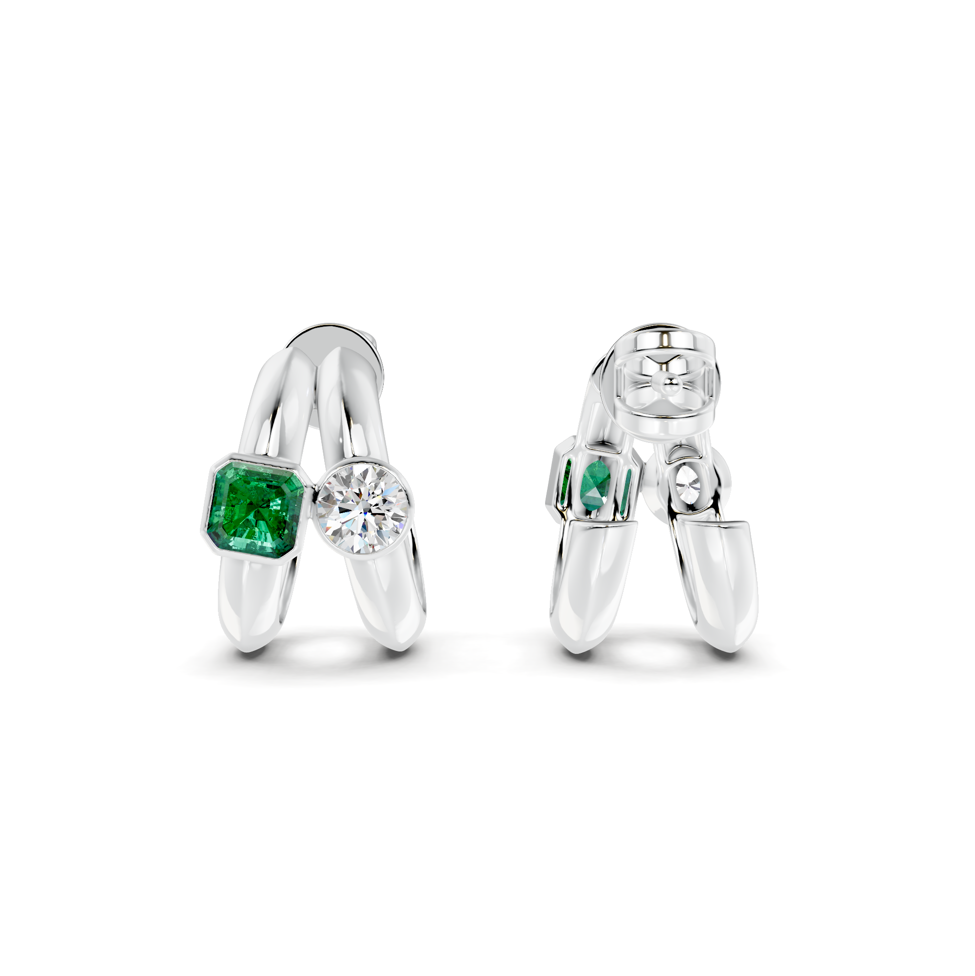 Diamond Stud Earrings WSE245 - View 8