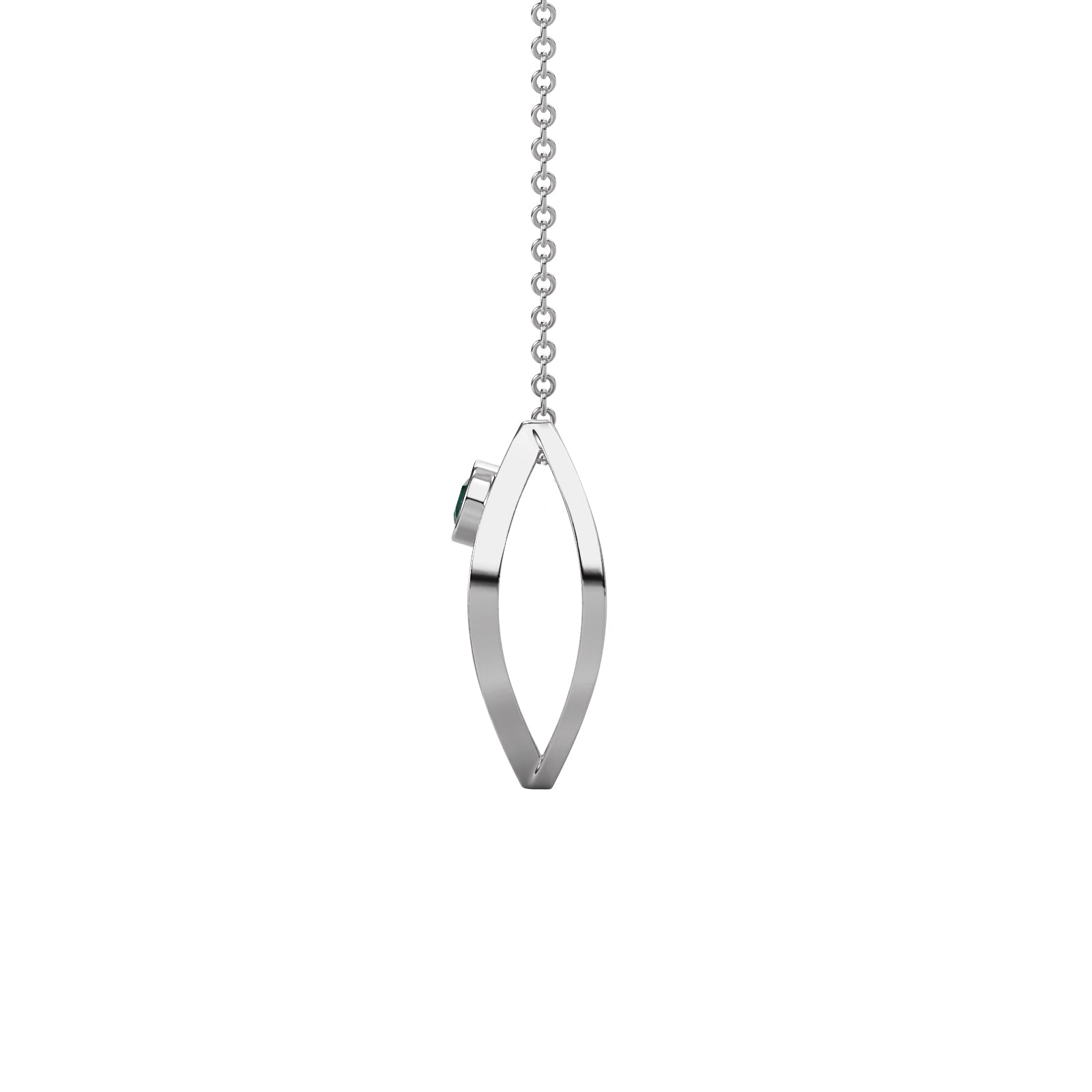 Diamond Pear Pendant WSE198 - View 6