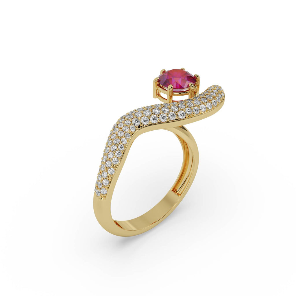 Solitaire Diamond Ring – WSE86 – view 2