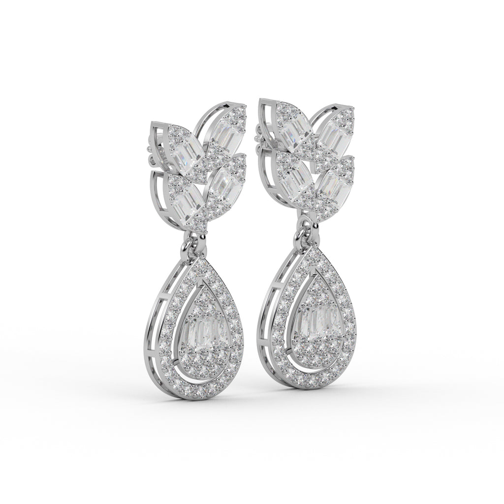 Diamond Pave Earrings WSE155 - View 2