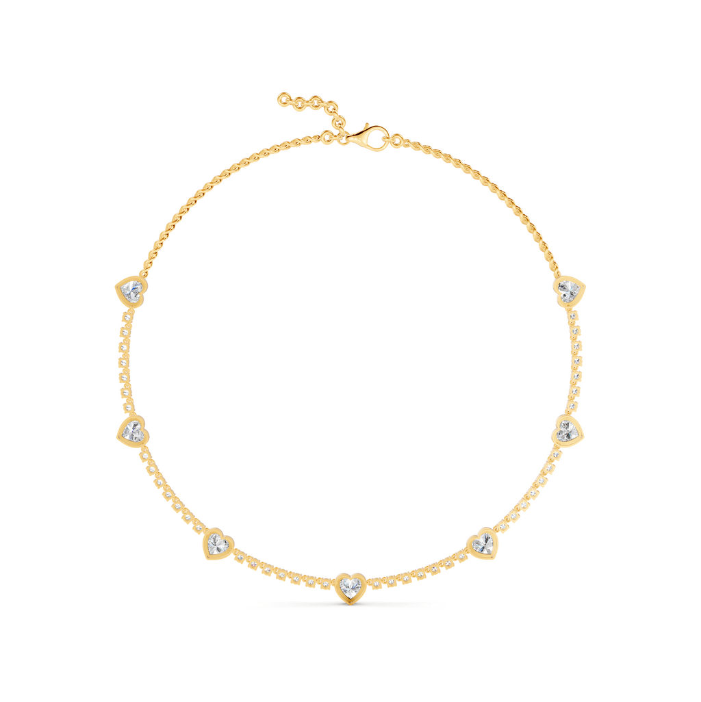 Opulence Heart Necklace – WSE35 – view 3