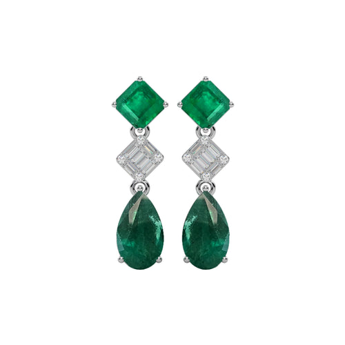 Diamond Cluster Earrings WSE145