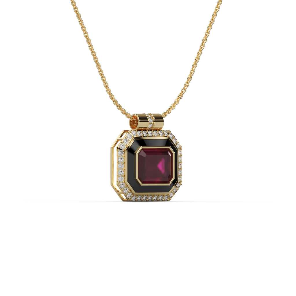 Diamond Cluster Pendant WSE194 - View 9