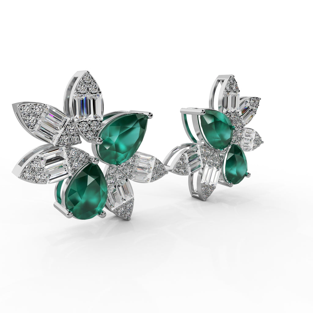 Diamond Fancy Earrings WSE148 - View 3