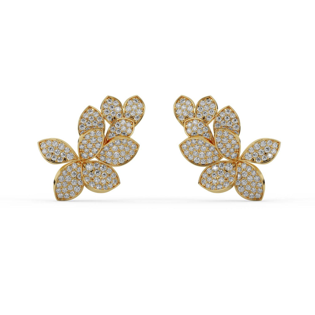 Diamond Drop Earrings WSE219 - View 4