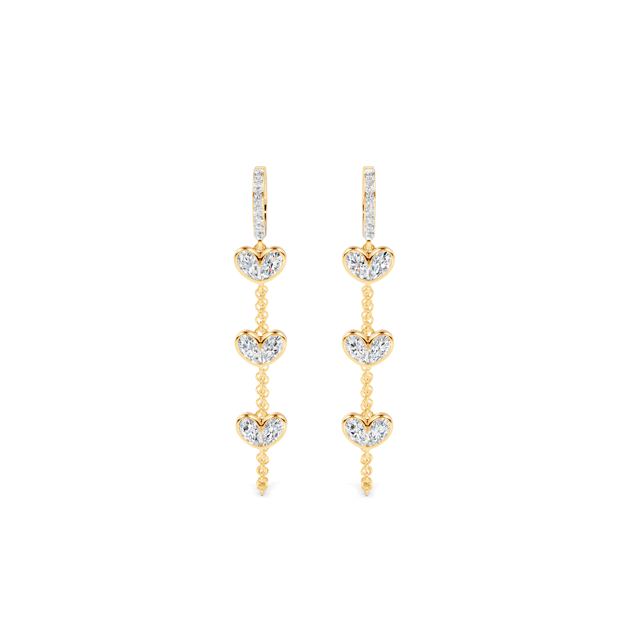 Pear Shower Earrings – WSE63 – view 2