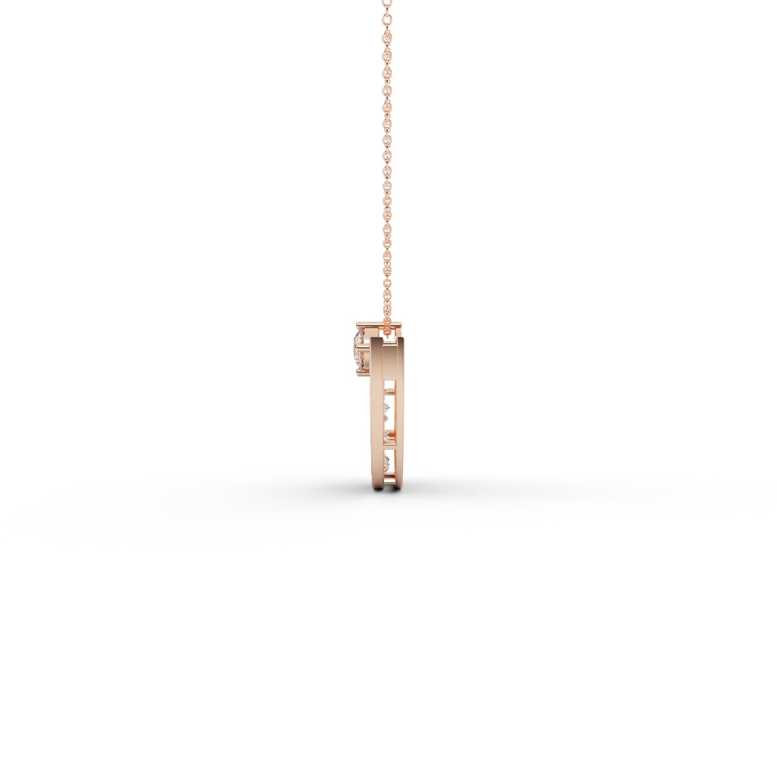 Diamond Cluster Pendant WSE184 - View 4