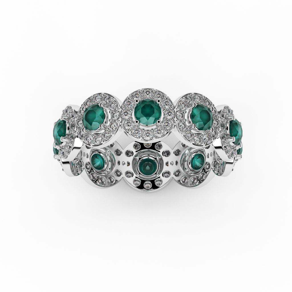 Diamond Vintage Ring WSE218 - View 2
