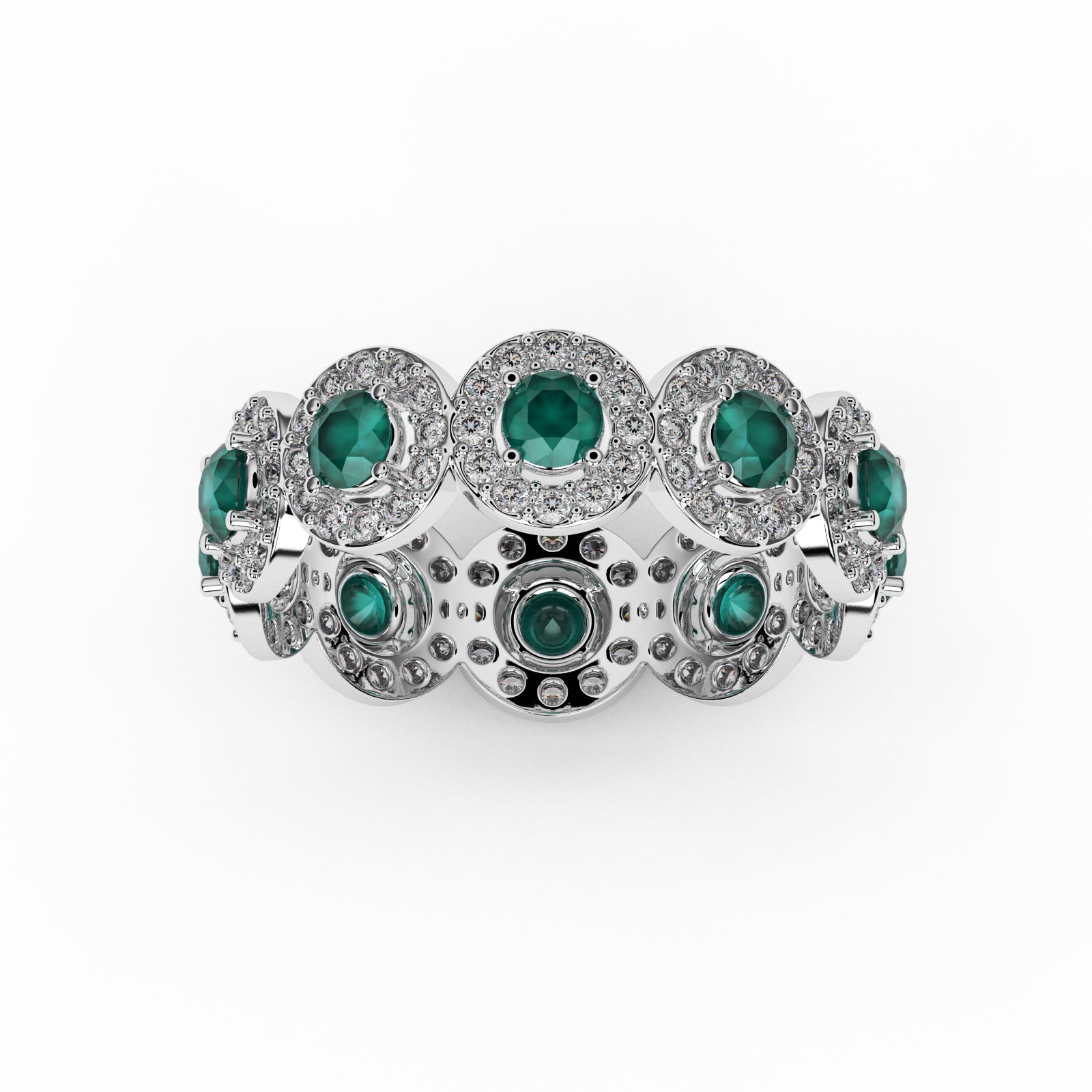 Diamond Vintage Ring WSE218 - View 2
