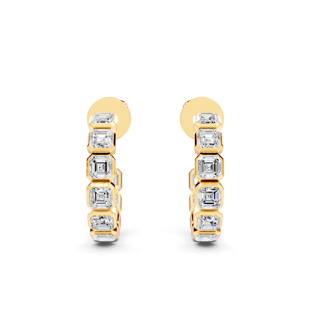 Diamond Cluster Earrings WSE249 - View 8