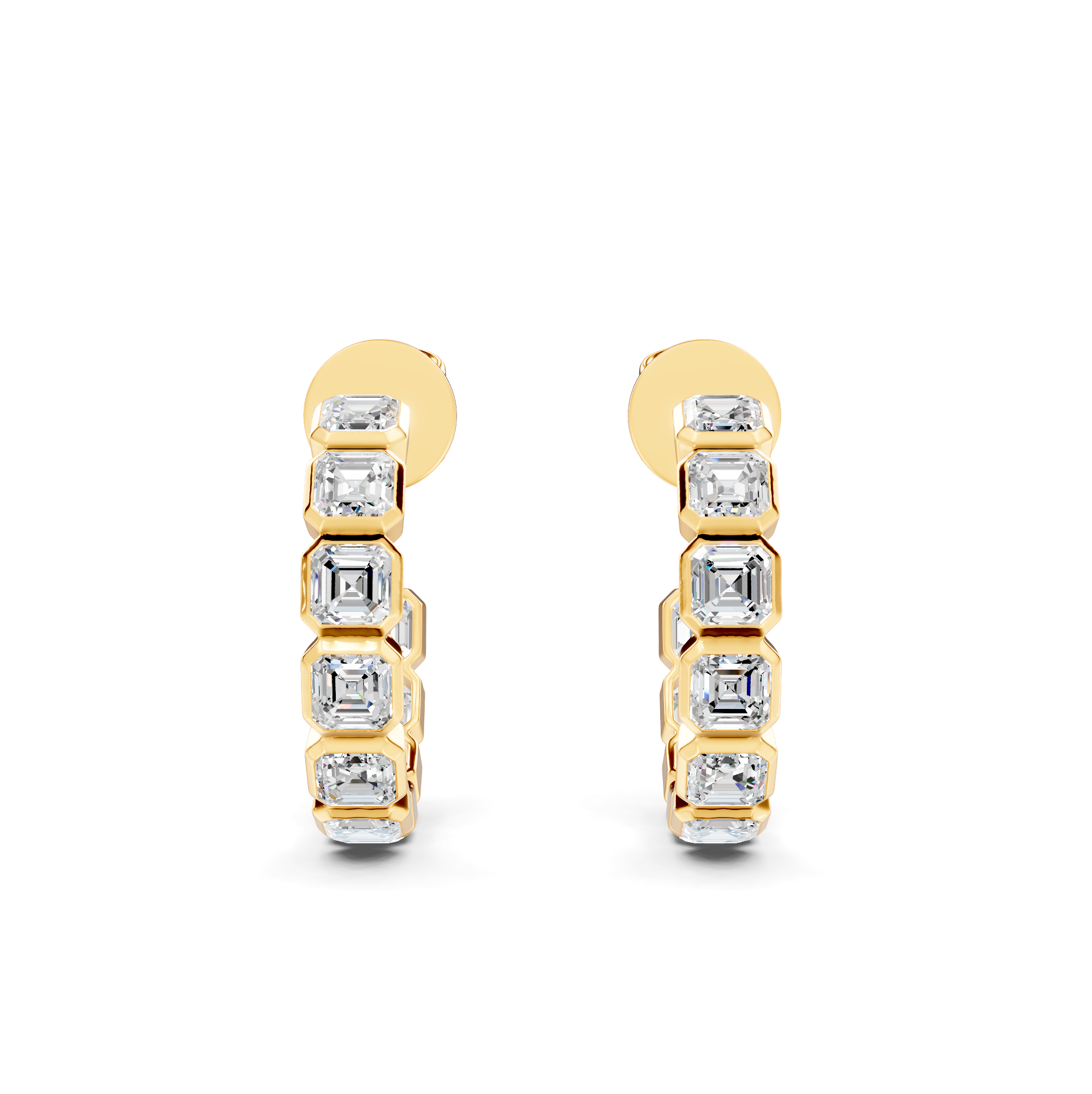 Diamond Cluster Earrings WSE249 - View 8