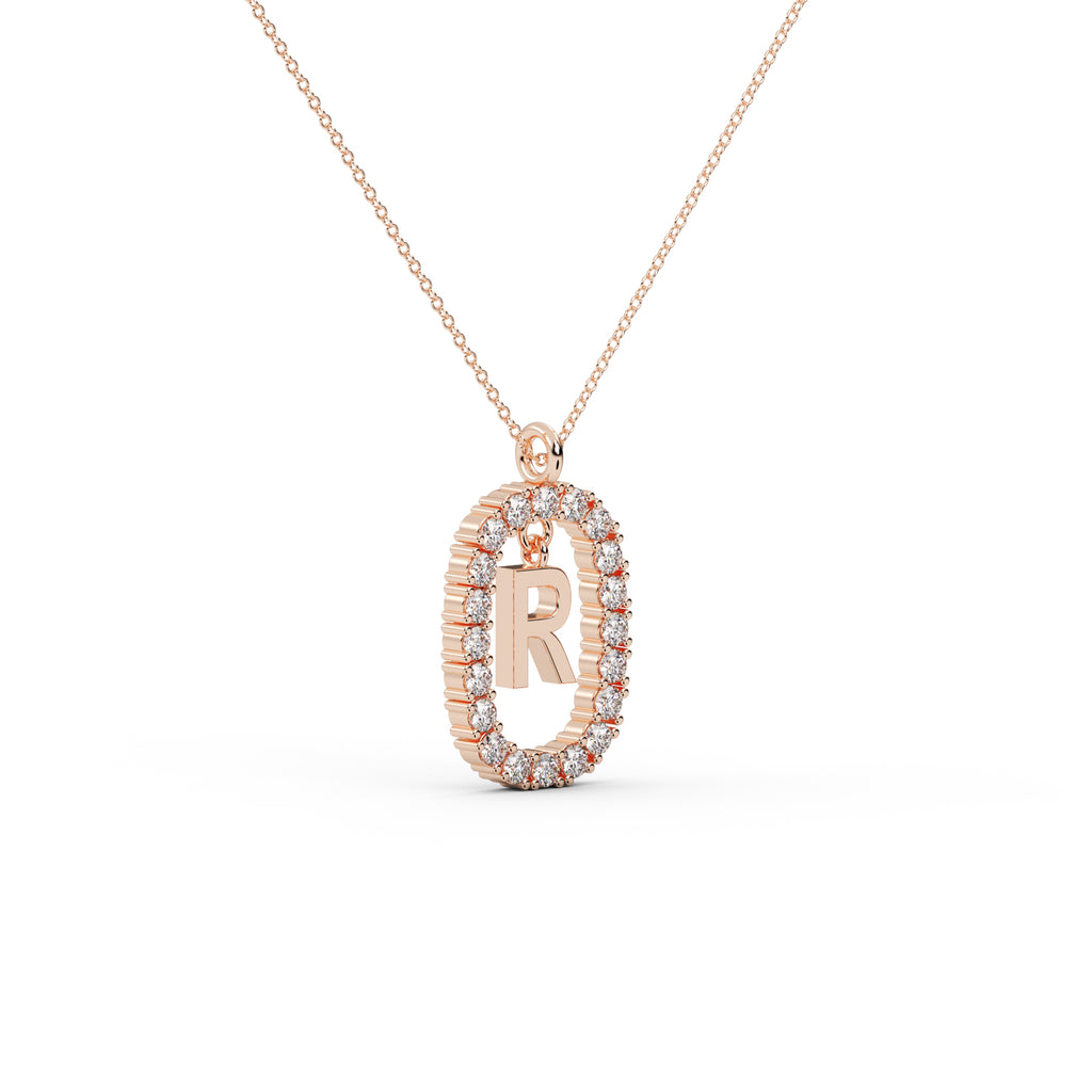 Diamond Floral Pendant WSE173 - View 2