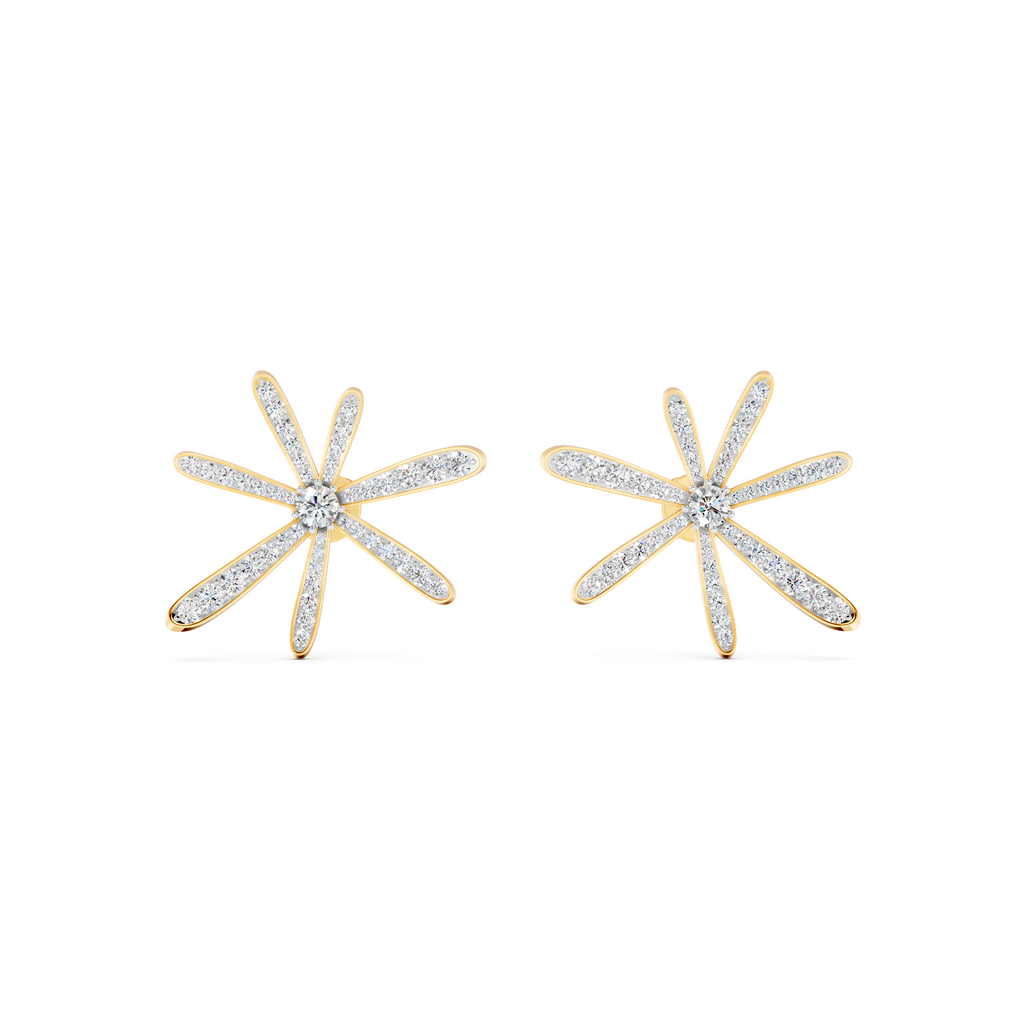 Cosmos Diamond Earrings – WSE23 – view 2