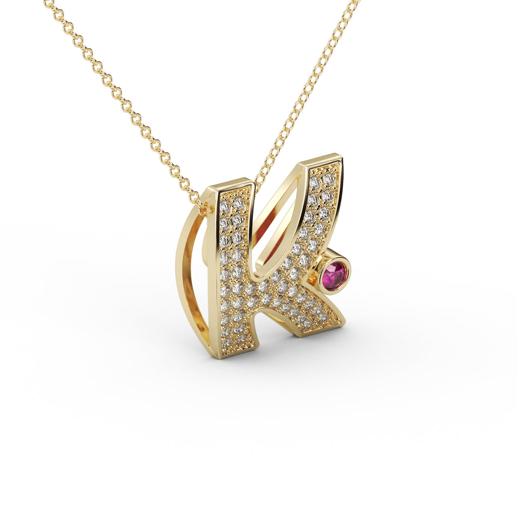 Diamond Teardrop Pendant WSE205 - View 9