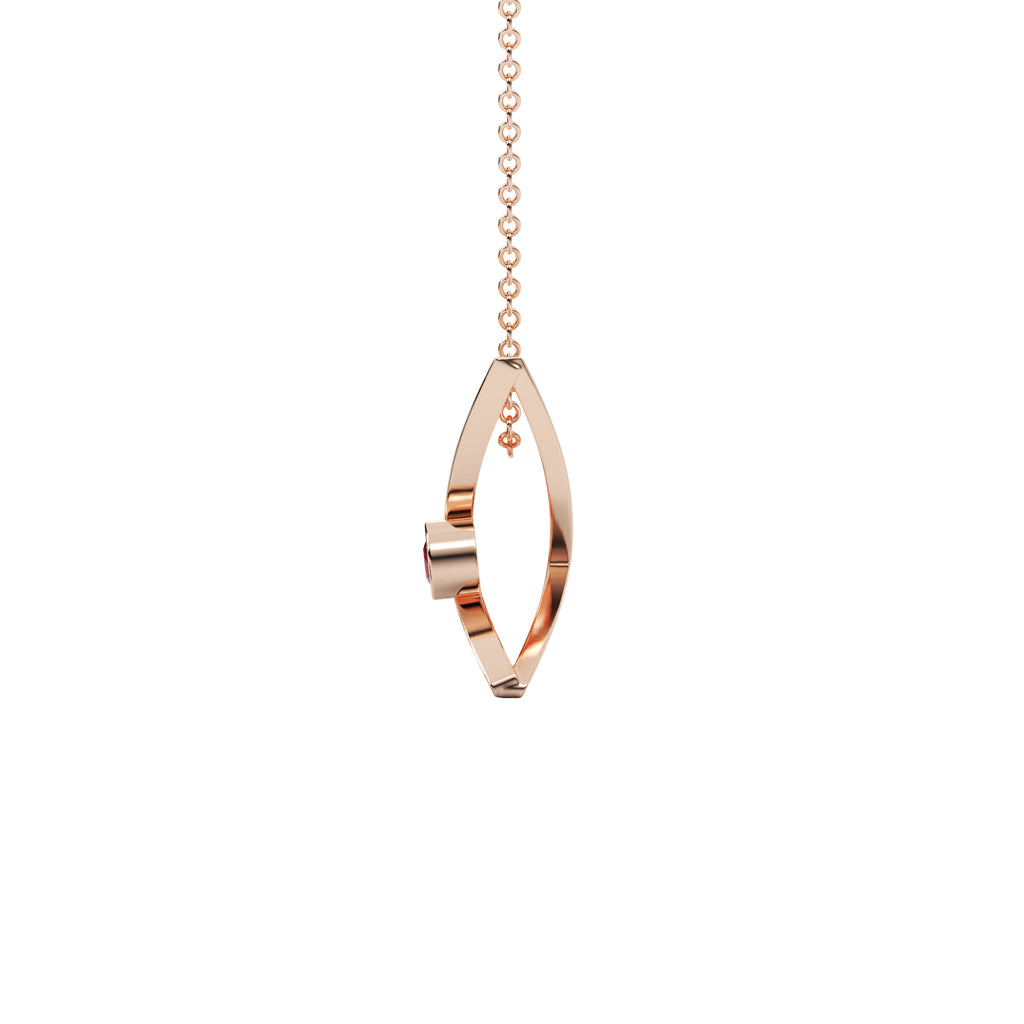 Diamond Teardrop Pendant WSE205 - View 4