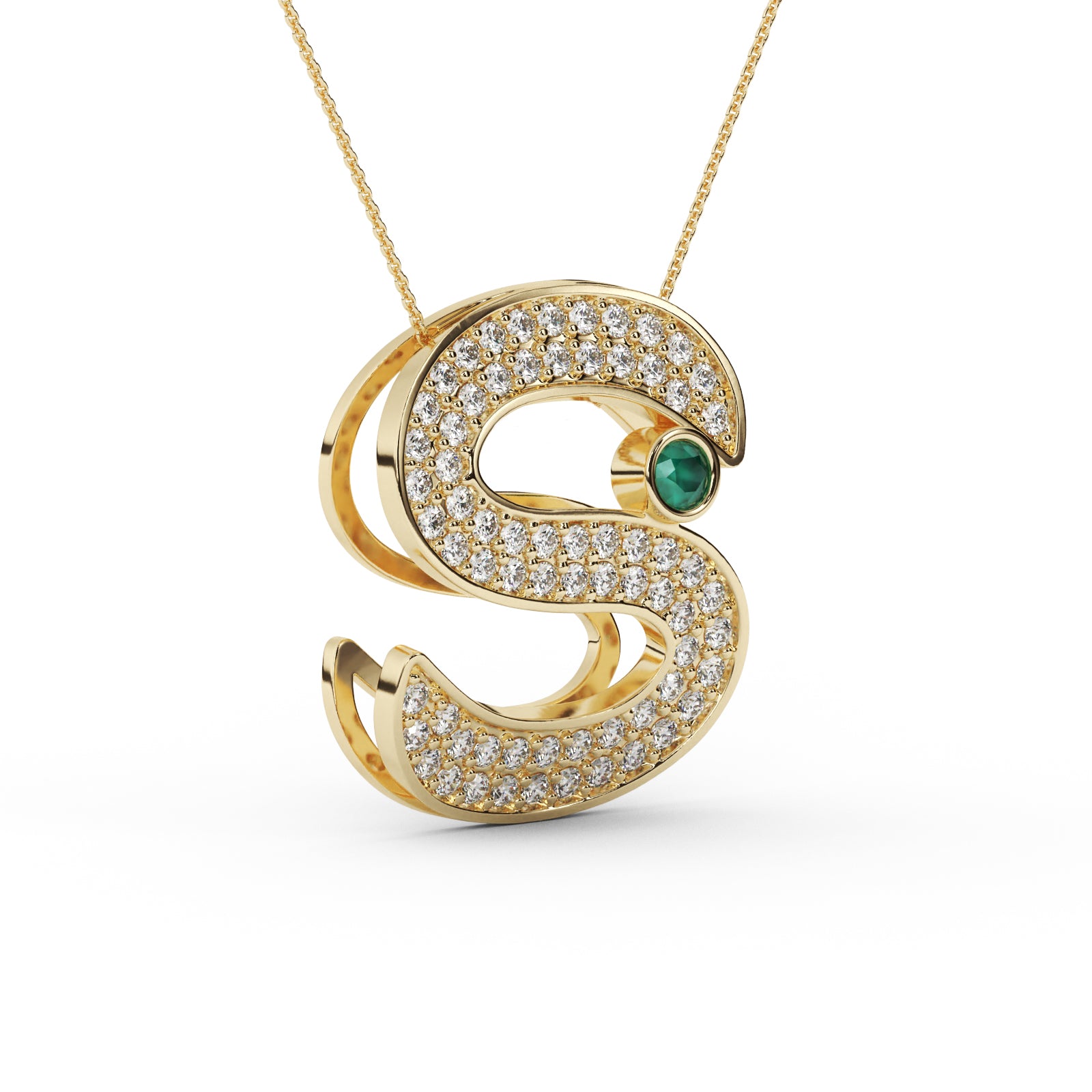 Diamond Halo Pendant WSE200 - View 6