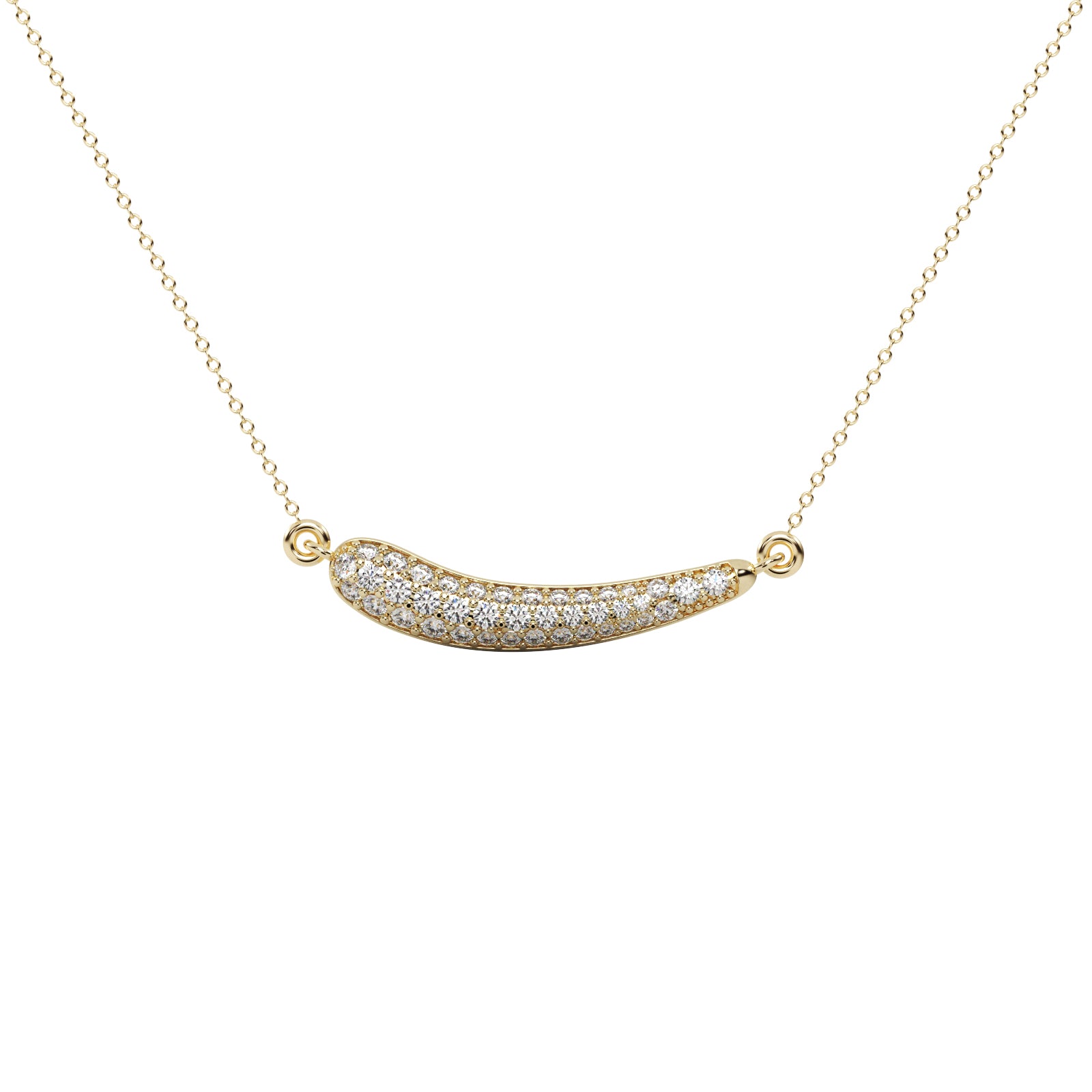 Diamond Moon Pendant WSE186 - View 3