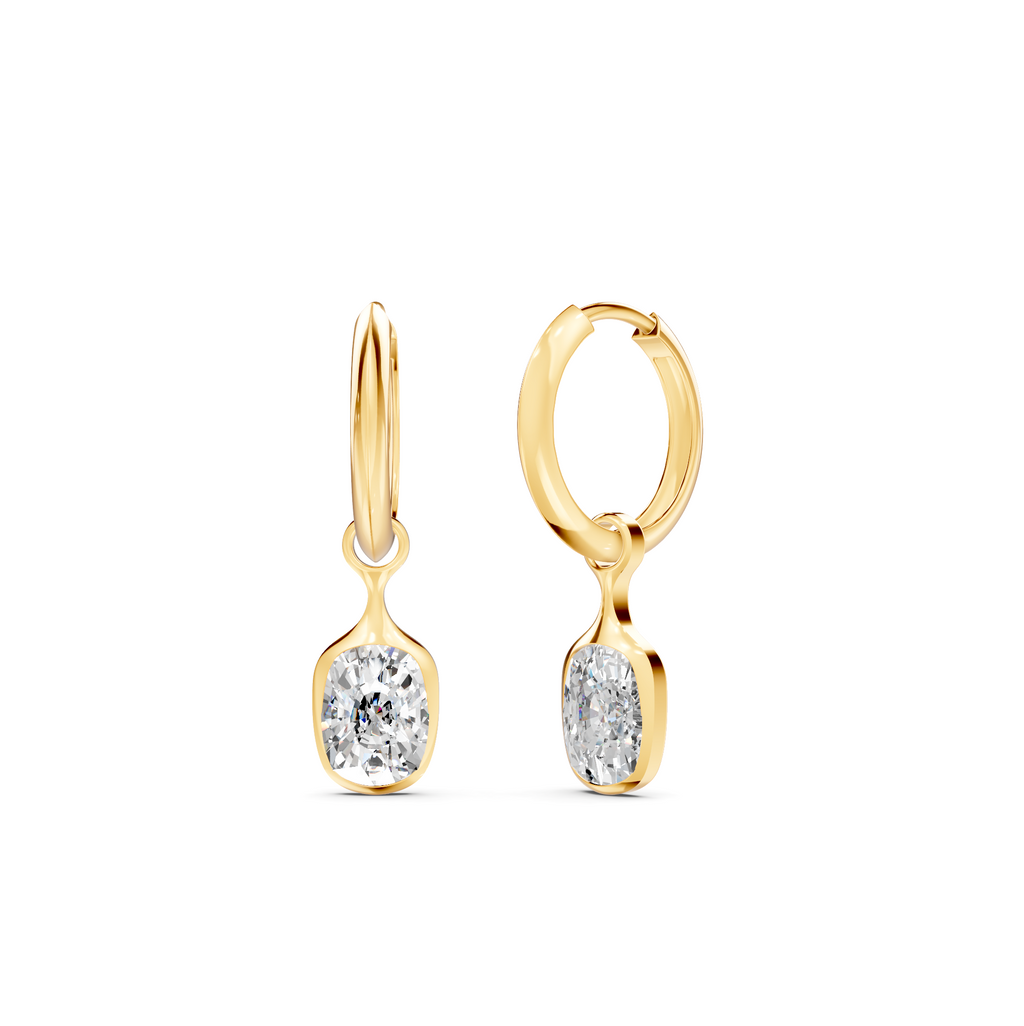 Diamond Hoop Earrings WSE247 - View 8