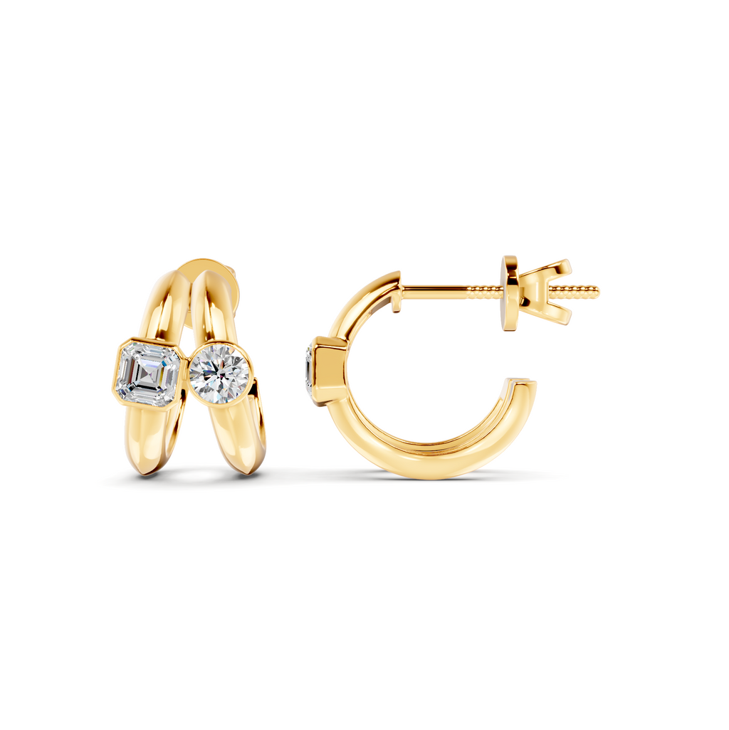Diamond Stud Earrings WSE245 - View 9