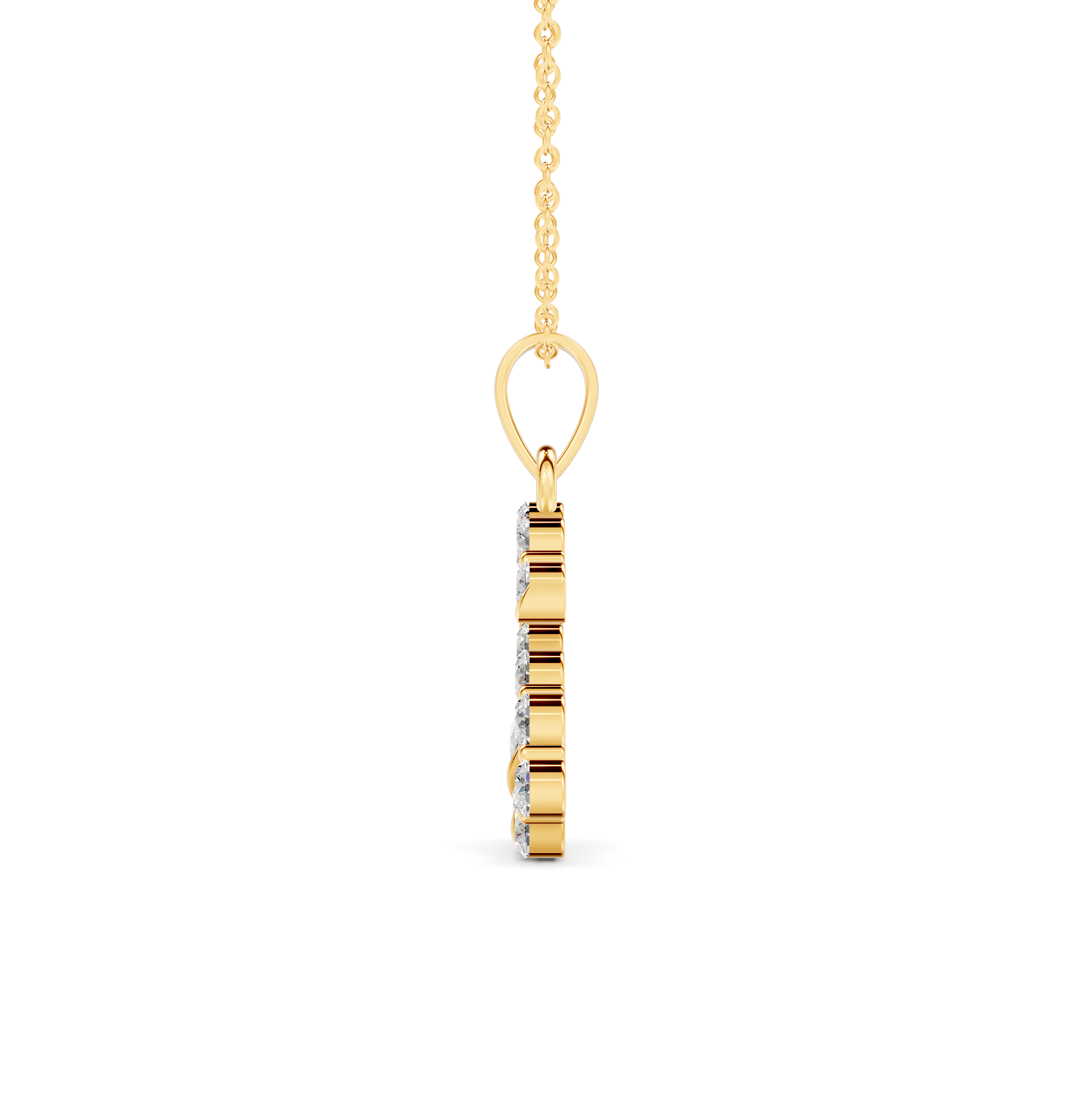 Diamond Initial S Pendant WSE256 - View 2