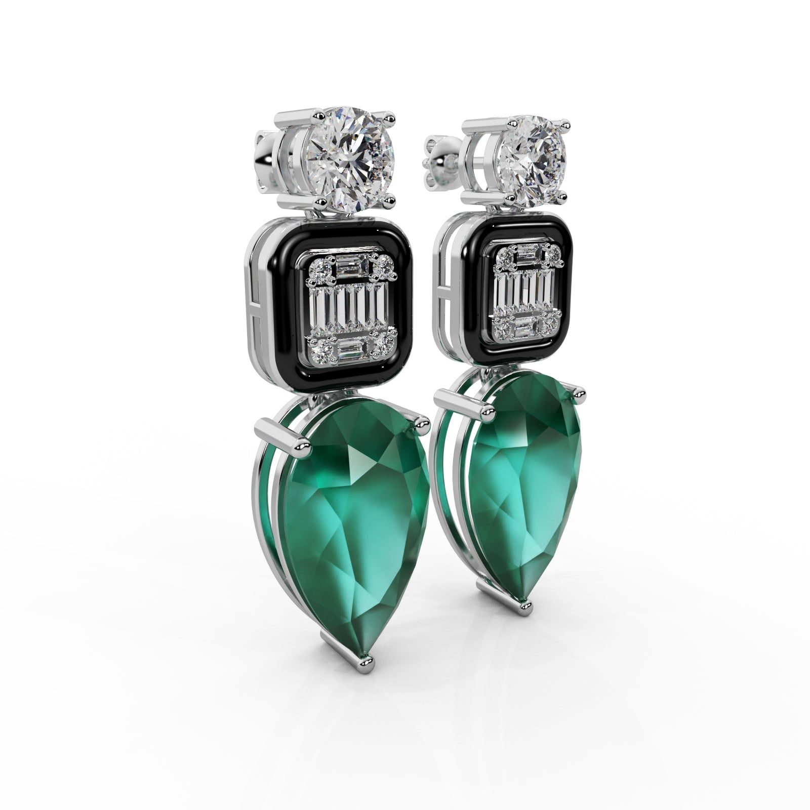 Classic Diamond Drop Earrings WSE142