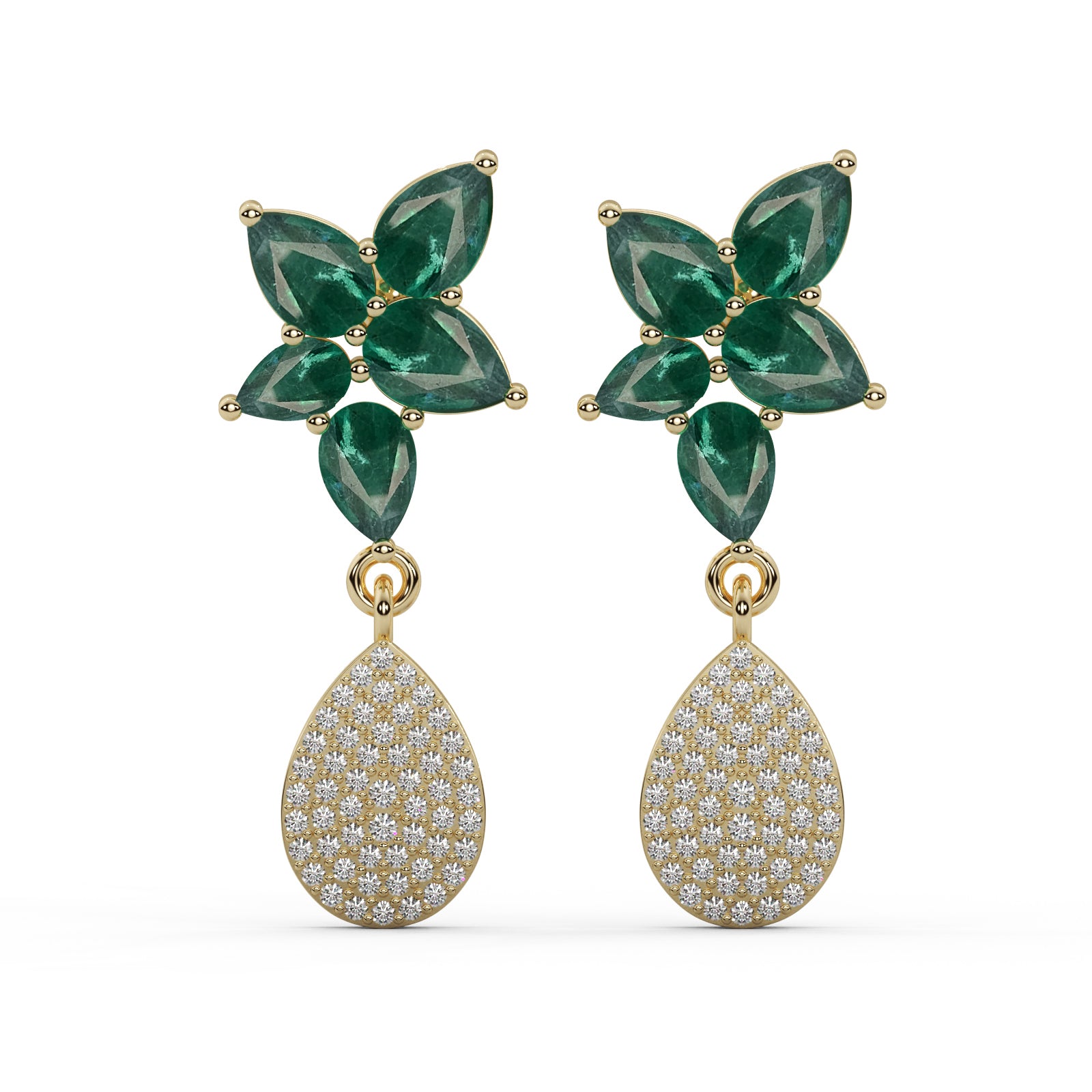 Diamond Solitaire Earrings WSE147 - View 3