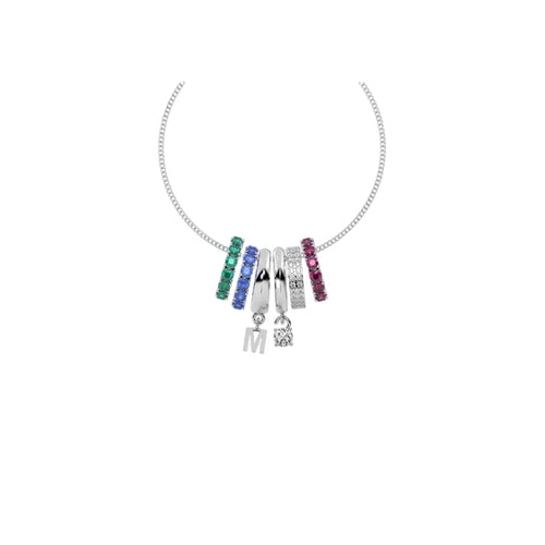 Diamond Floral Pendant WSE191 - View 3