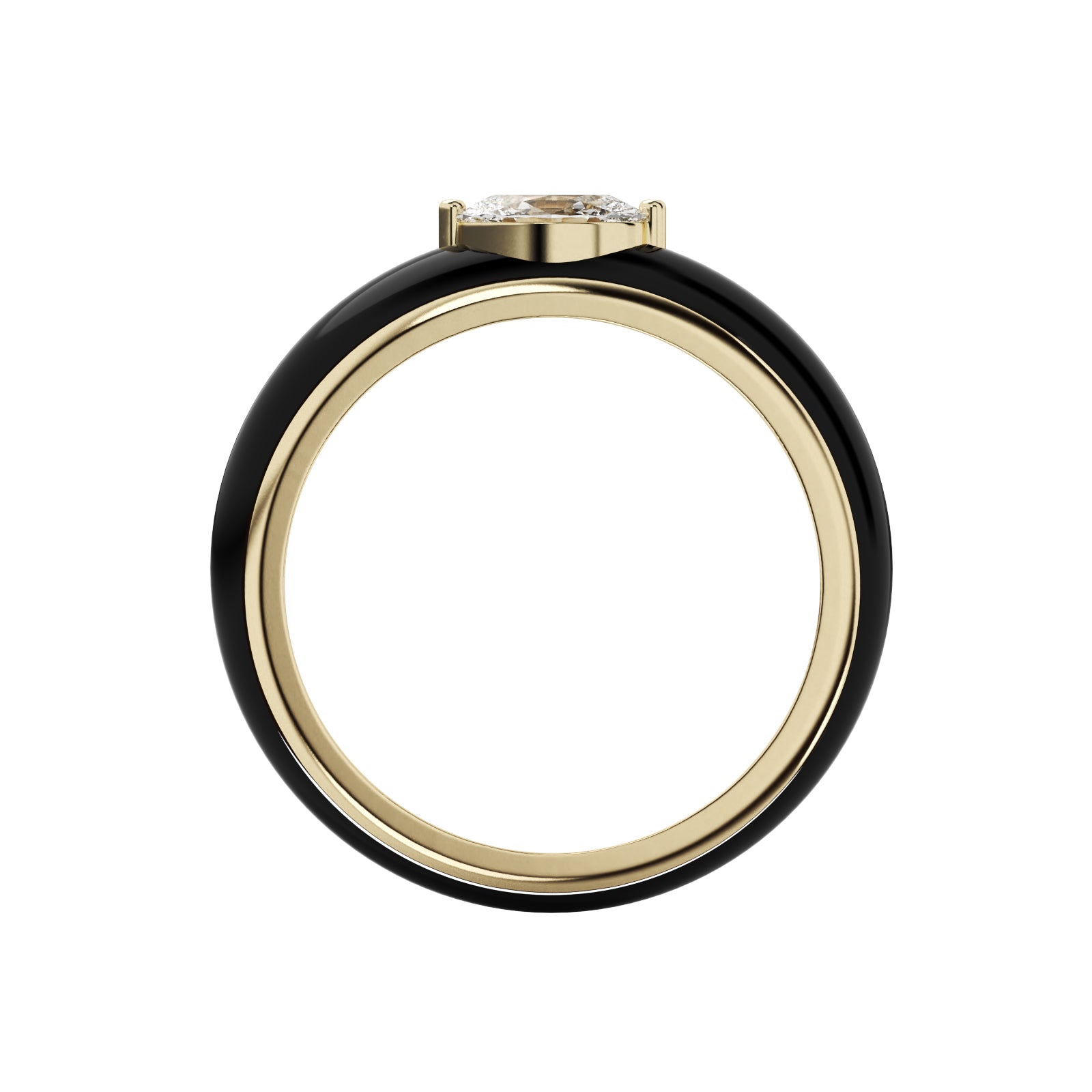 Diamond Crossover Ring WSE211 - View 4