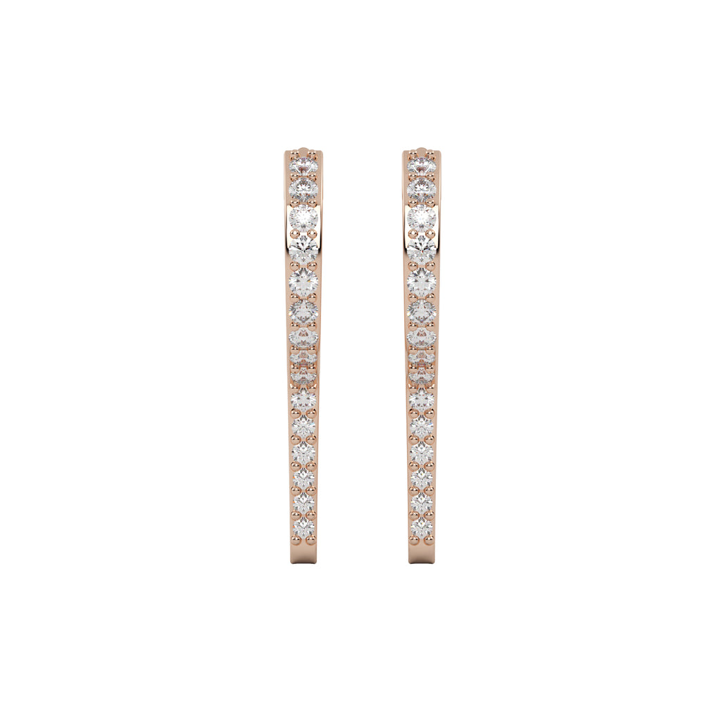 Diamond Square Earrings WSE164 - View 2