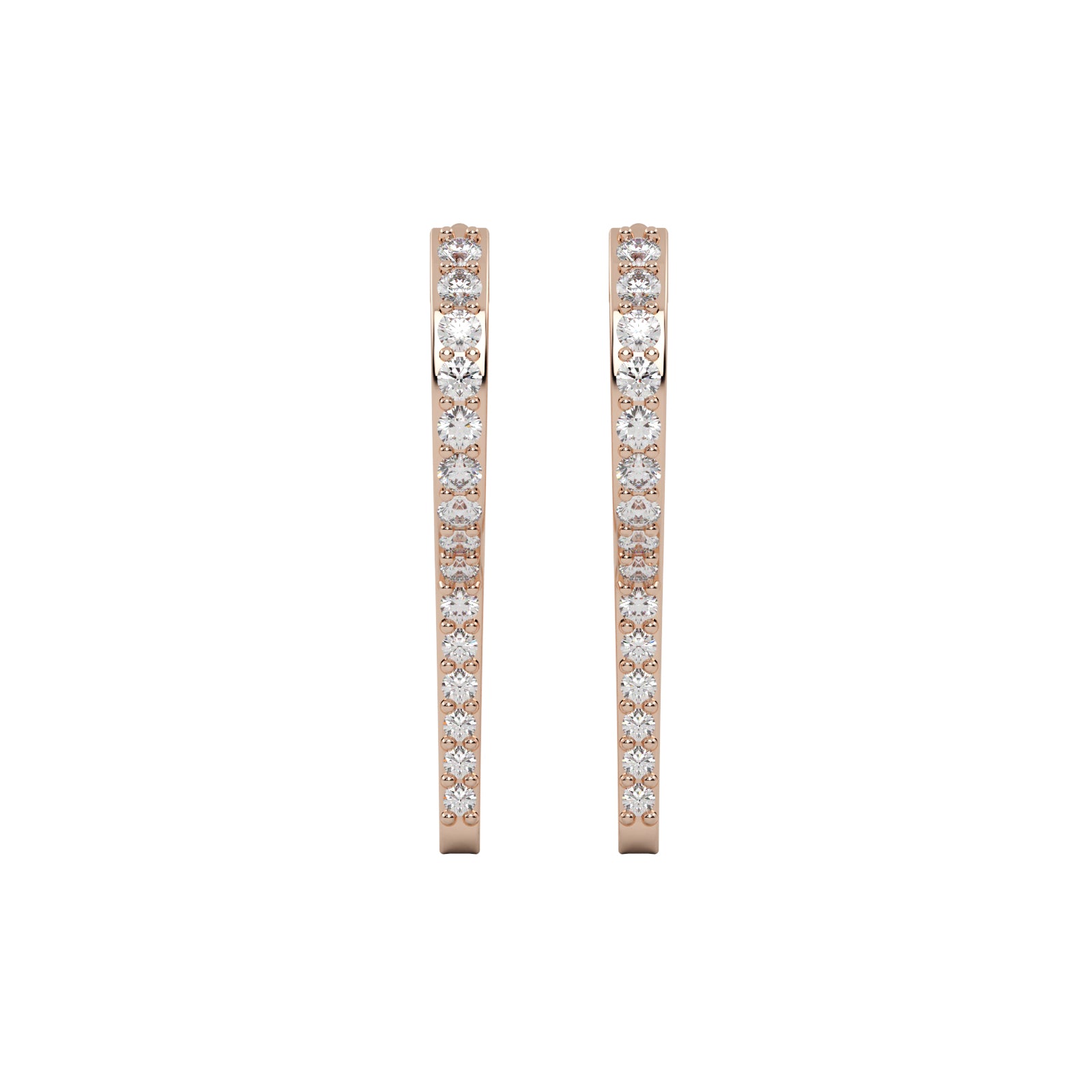 Diamond Square Earrings WSE164 - View 2