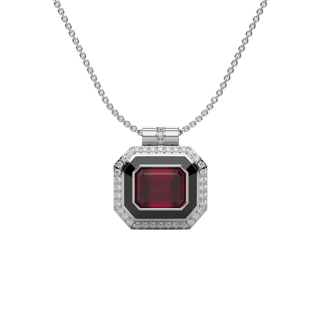 Diamond Cluster Pendant WSE194 - View 7