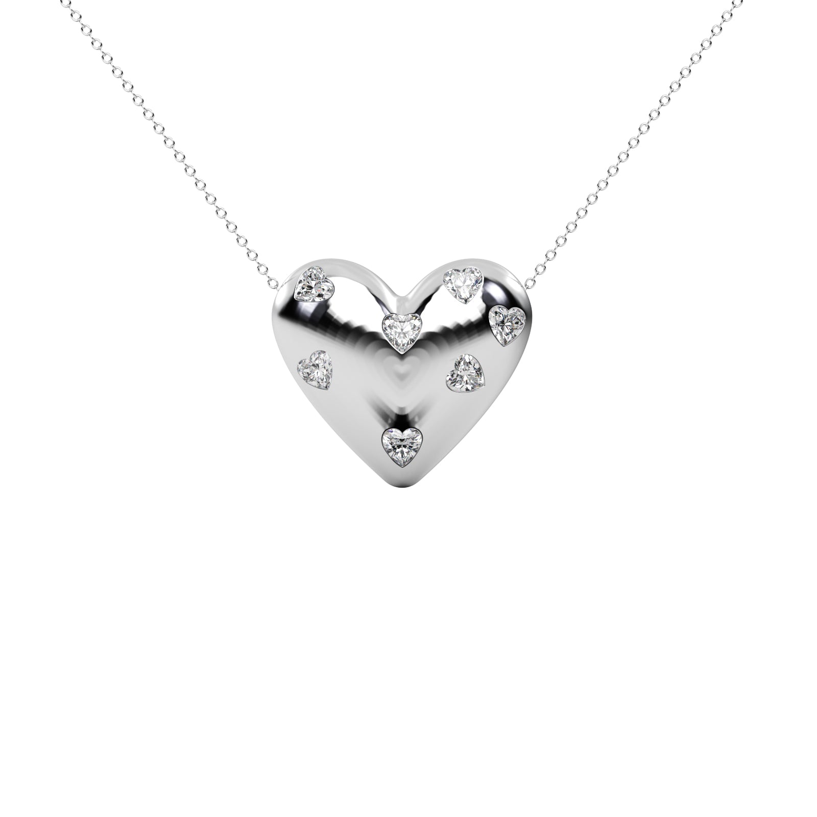 Diamond Butterfly Pendant WSE185 - View 3