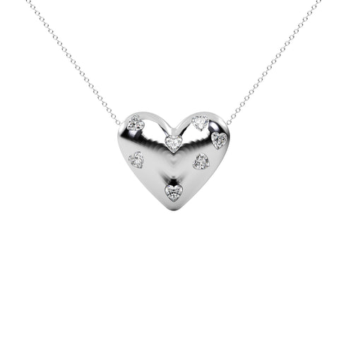 Diamond Butterfly Pendant WSE185 - View 3