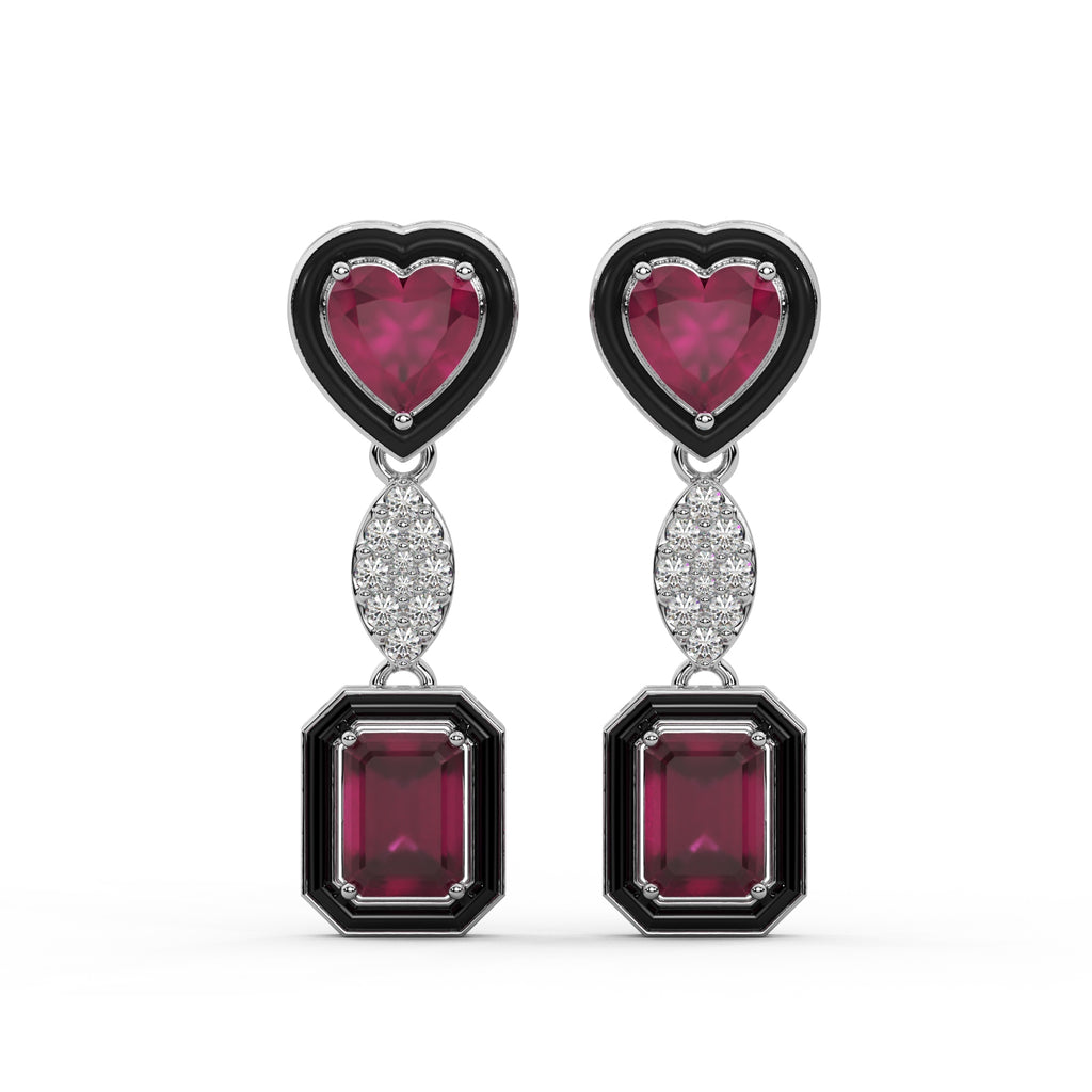 Diamond Huggie Earrings WSE157 - View 2