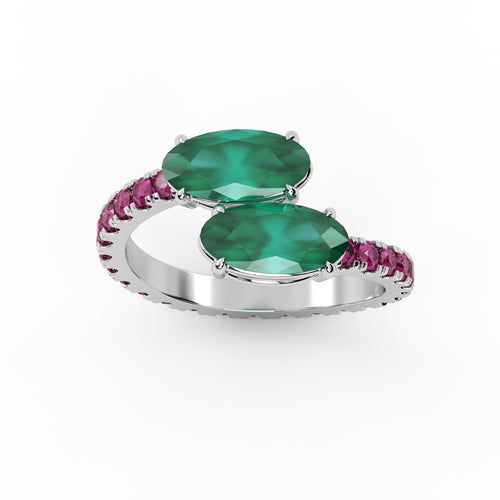 Diamond Band Ring WSE212 - View 2